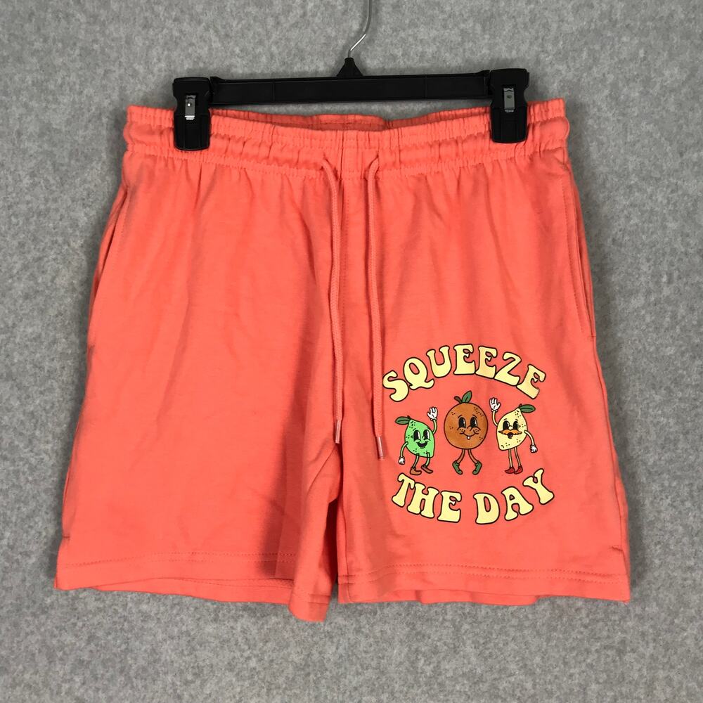 Chemistry Shorts‎ Men Small Sweat Lounge Active Gym Pajamas Squeeze the Day Neon